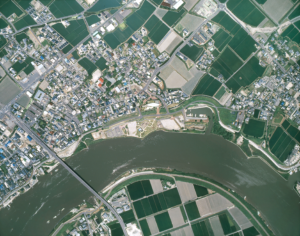 三重津海軍所跡全景(真上から)